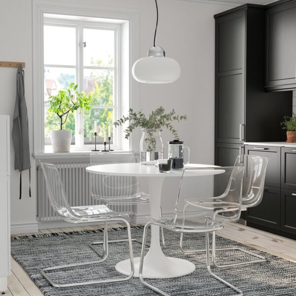 docksta-table-white-white__1099612_pe865813_s5.jpg Dining Table White 103 cm