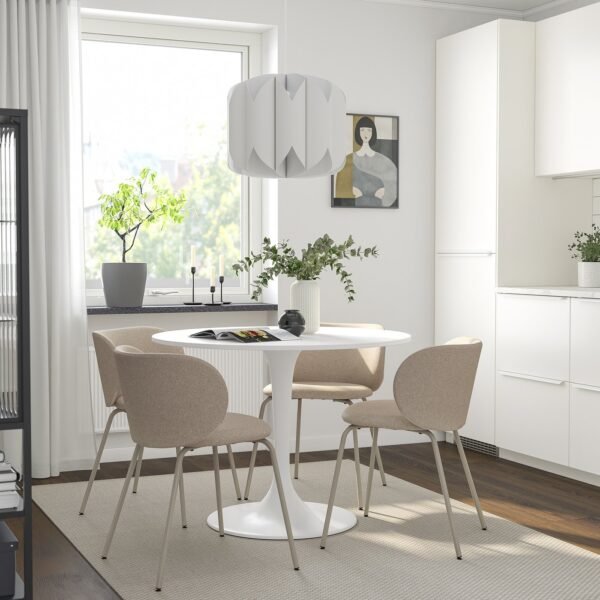 docksta-table-white-white__1339180_pe948414_s5.jpg Dining Table White 103 cm