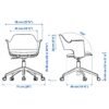 fjaellberget-conference-chair-with-castors-white-stained-oak-veneer-gunnared-beige__1419245_pe976904_s5.jpg Conference Chair with Castors White Stained Oak Veneer Beige