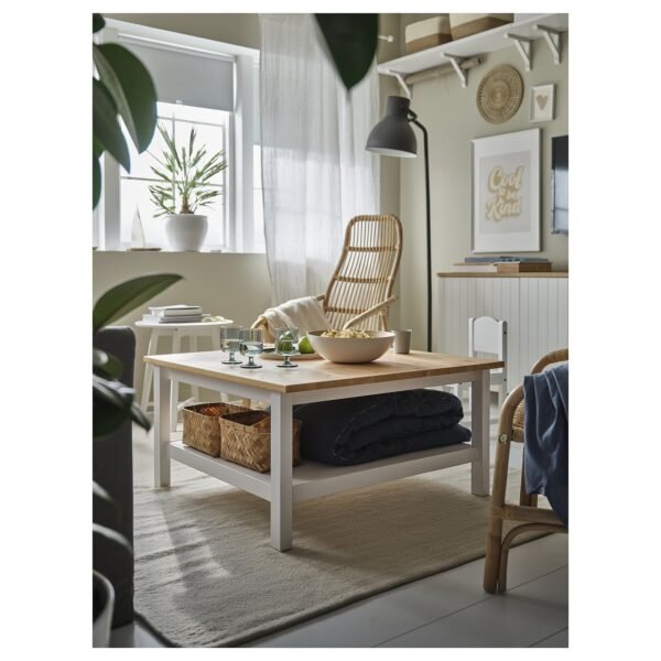 hemnes-coffee-table-white-stain-light-brown__1372874_ph196323_s5.jpg Coffee Table White Stain Light Brown 90×90 cm