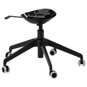 langfjaell-star-base-with-5-legs-and-castors-black__0460012_pe606475_s5.jpg Chair Base with 5 Legs and Castors Black