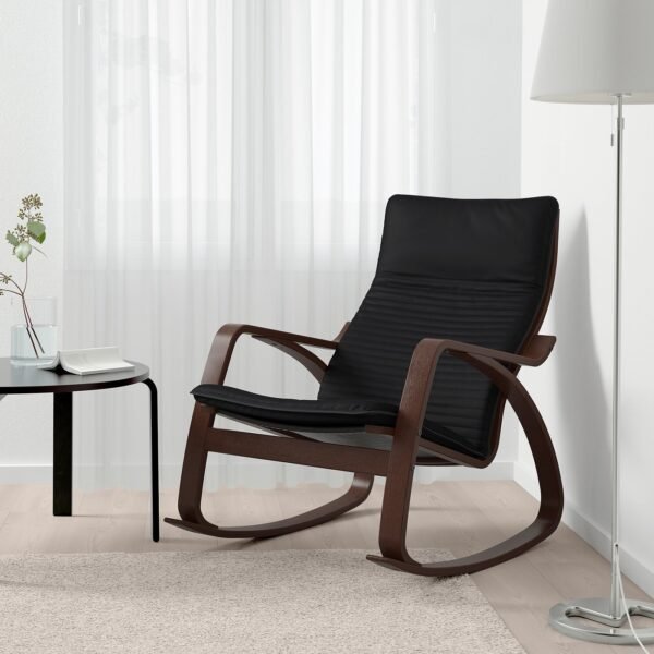poaeng-rocking-chair-brown-knisa-black__0840466_pe667312_s5.jpg Rocking Chair Brown with Black Cushion