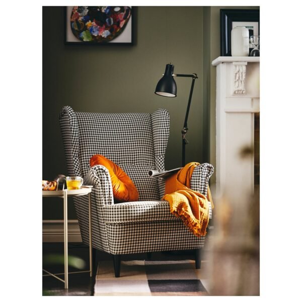 strandmon-wing-chair-vibberbo-black-beige__1184555_ph186827_s5.jpg Wing Chair Black Beige