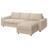 vimle-3-seat-sofa-with-chaise-longue-with-wide-armrests-hallarp-beige__0952034_pe801528_s5.jpg 3 Seat Sofa with Chaise Longue Wide Armrests Beige