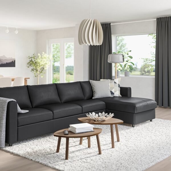 vimle-4-seat-sofa-with-chaise-longue-grann-bomstad-black__0817643_pe774069_s5.jpg 4 Seat Sofa with Chaise Longue Black